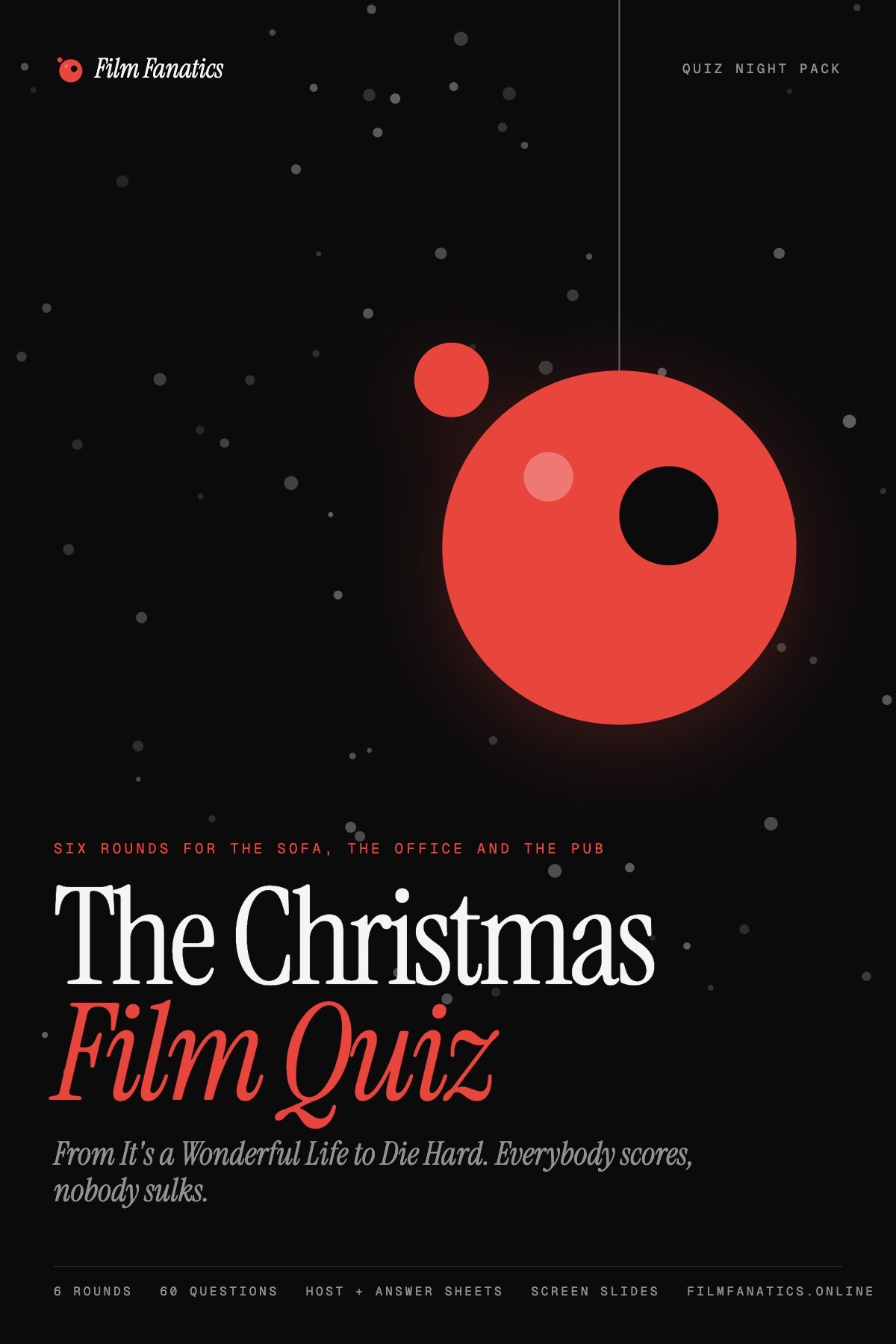 The Christmas Film Quiz, Six rounds for the sofa, the office and the pub